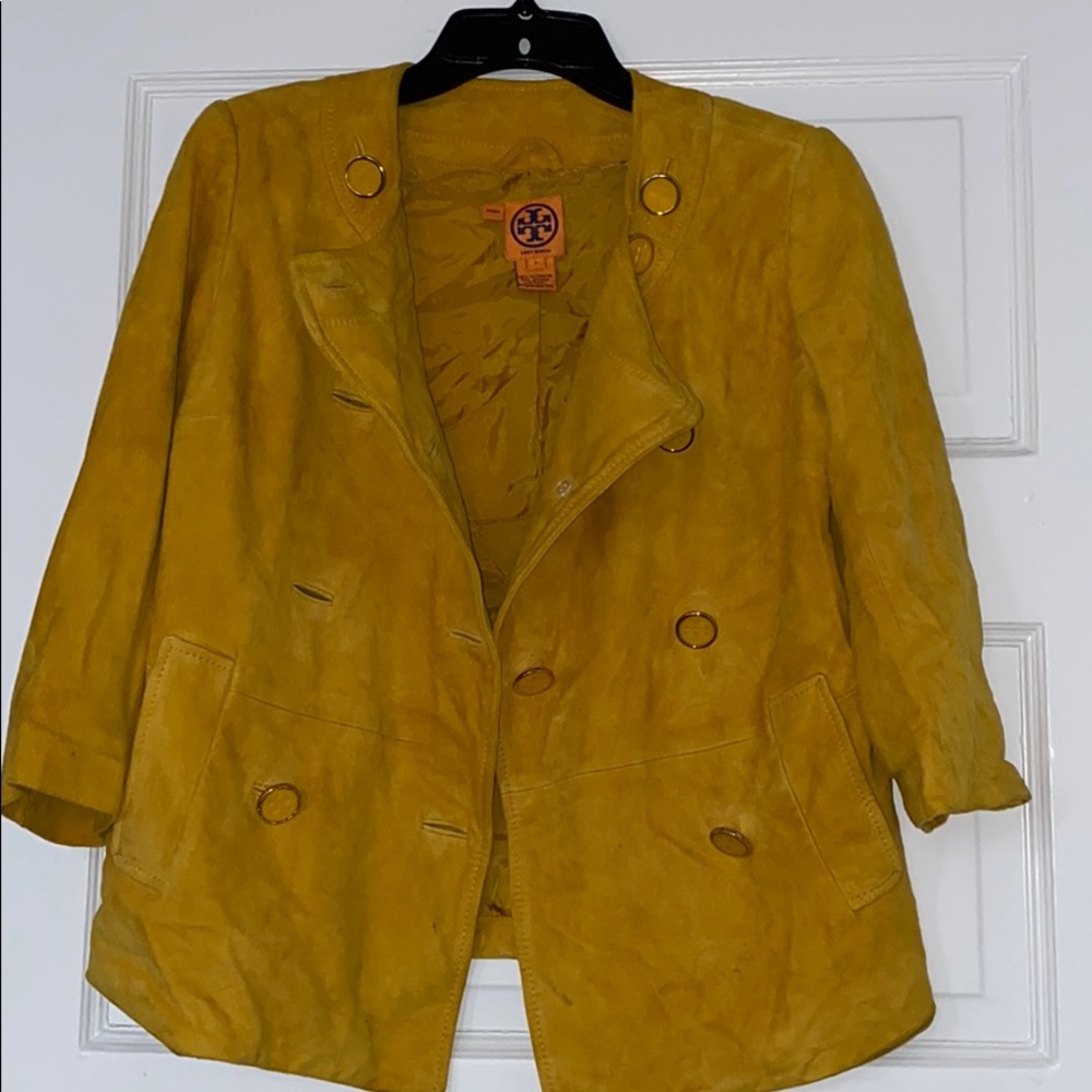 Tory Burch Vintage suede jacket yellow, 6